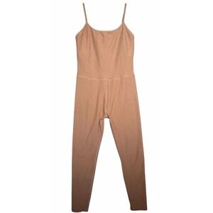 Beyond Yoga Spacedye Uplevel Midi Jumpsuit Toffee Brown Size L